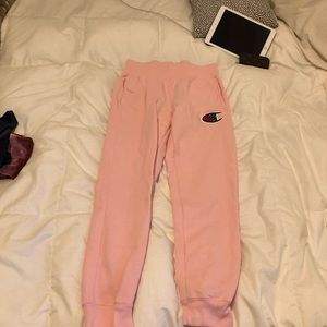 Pink champion sweatpants
